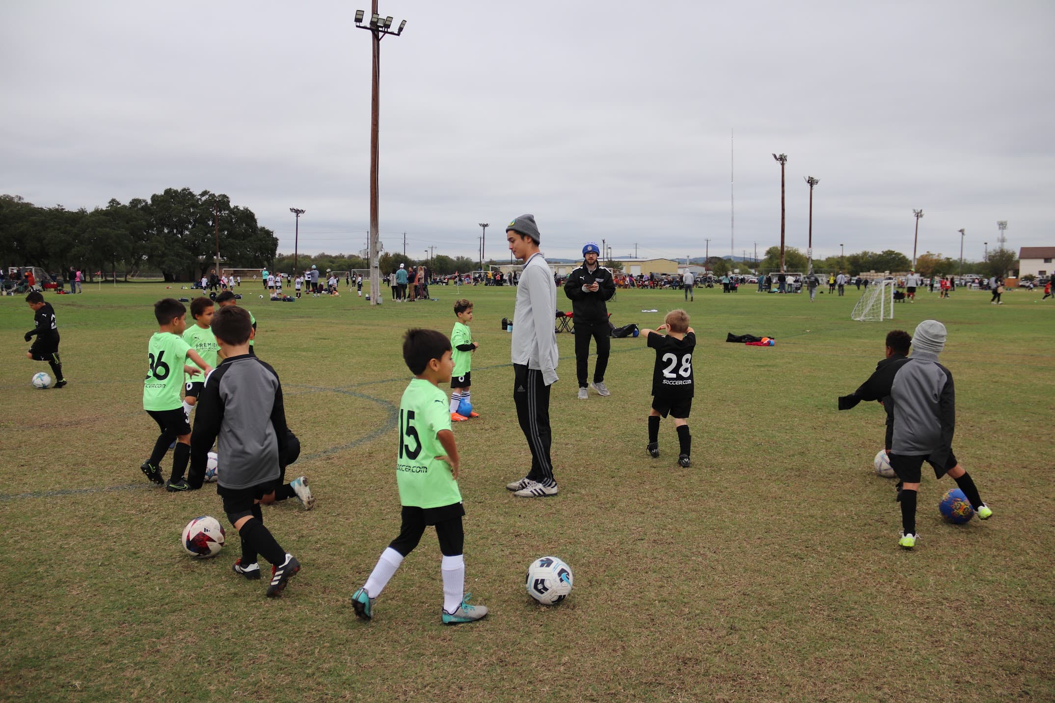 Premier FA players training